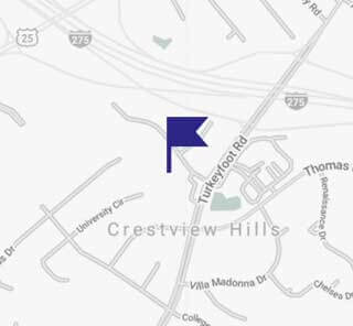 Map of Crestview Hills, Kentucky, office location